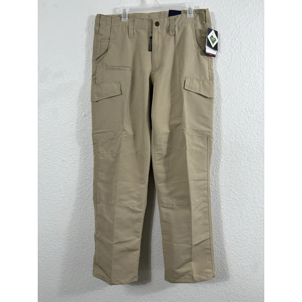 Propper EdgeTec Tactical Pants Womens 14 Long Khaki Ripstop Cargo Inseam 33.5‎